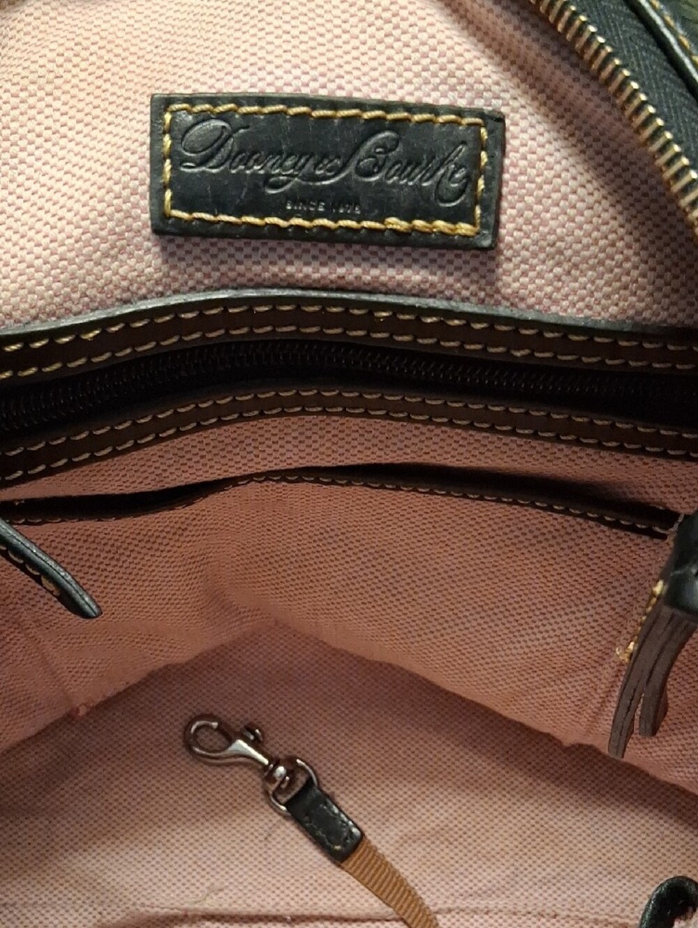 Dooney & Bourke Black Pebble Leather Tote with Matching Wallet - Picture 10 of 16